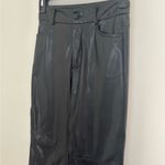 SheIn  Black Faux Leather Pants Size XXS Petite Photo 2