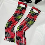 ZARA  Rhinestone Earrings Photo 0