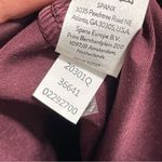 Spanx NWT Faux Patent Leather Shiny Leggings Ruby Burgundy Size XS PETITE Photo 10