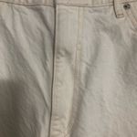 ASOS high rise cream jeans baggy women’s size 34 x 32 100% cotton Photo 4