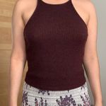 Brandy Melville Maroon Crop Knit Top Photo 1