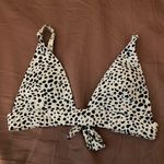 Zaful White & Black Leopard Bikini Top Photo 0