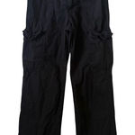 ZARA  Pants Women Black Cotton Cargo Pants Streetwear SZ 2 26X31 Photo 0