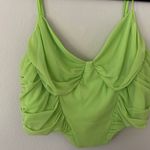 NEW Lime Green Ruched Crop Top Size 2X Photo 3