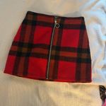 Forever 21 Red Plaid Skirt Photo 2
