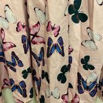 SheIn Womens Maxi Skirt Pink With Butterfly Print S Small Satin Butterflies 24” 26” 28 Photo 2