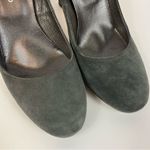 Women’s Mer Du Nord Luxury Gray Suede Pumps 3 1/2” Heels European 38 US 7 Photo 4
