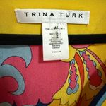 Trina Turk Theodora Silk Vibrant Floral Caftan Dress Swim Coverup Medium/Large Photo 6