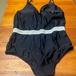 Juicy Couture Black  One Piece swimsuit with gold detail Photo 0