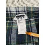 Vtg 80s Womens Small Plaid Wool Blend Skirt Made in USA Tartan Preppy Academia Blue Photo 5