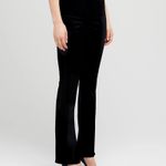 L'Agence Oriana Black Velvet High Rise Straight Leg Jeans Photo 2