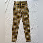 Urban Outfitters Yellow Black Plaid Cropped Skinny Pants 0 Photo 1