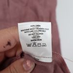 American Giant Women's Linen Tie Dress Size XS Twilight Mauve Made In USA Pink Photo 4