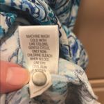 Croft & Barrow  Teal and White Paisley Midi Dress Photo 3