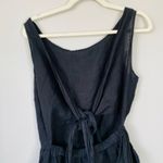 Vitamin A Martinique Romper Black Size Small Open Back Linen Beachy Coastal Photo 4