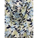 Covington  Two Piece Tank & Button Up Tropical Green Blue Floral 20-22W Top Photo 2