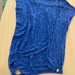 Colosseum Louisiana Tech Bulldogs Shirt Womens Large Blue  Short Sleeve Tie Side Photo 2