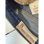 Wish List Jeans Women Medium Light Wash Distressed Raw Hem Denim Stretch Travel Blue Size 30 Photo 2