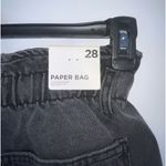 Forever 21 NWT  Paperbag Black Denim Shorts Size 28 Photo 1