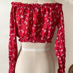 LF Red Mint Vanilla off The Shoulder Top Photo 2