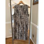 Calvin Klein  Beige & Black Sleeveless Zip Front Pullover Dress * sz Medium Photo 3