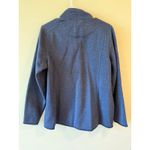 L.L. Bean Long Sleeve Mock Neck Full Zip Sweater Blue Women's Size XL Outdoor Photo 1