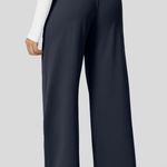 Halara 025H.- High Waisted Plicated Side Pocket Straight Leg Work Pants. Photo 2