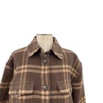 Everlane  The Italian Rewool Oversized Shirt Jacket Plaid Brown Size XL Photo 3