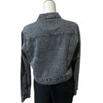 Rebecca Minkoff NWOT  Gray Studded Denim Jacket Size L Photo 3
