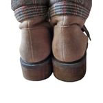 Sam Edelman Boots Women 8 Gray Suede Ankle Faux Fur Wool Trim Suede Leather Photo 4