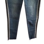 Lolo Women's Ankle Jeans Size 11 Blue Side Stripe Stretch Denim Photo 3