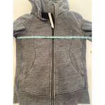 Lululemon Scuba Hoodie Heather Gray Full Zip Sz 8 Cotton Women’s Athletic Photo 9