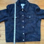 Calvin Klein CK Jeans Snake Print Denim Jacket Size Large Photo 4
