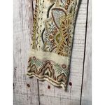 ZARA Linen Blend Abstract Paisley Mini Flare Trouser Boho Women’s Size Small Photo 2