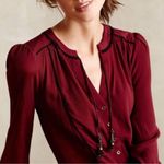 Maeve Anthropology  Peasant Tassel Boho Long Sleeved Dress Photo 2