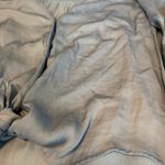 LC Lauren Conrad Lauren Conrad flare sleeve button down tie knot blue crop top  Photo 6