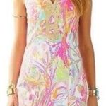 Lilly Pulitzer  Janice Shift Dress in Scuba to Cuba Pink Photo 0