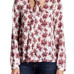 ASTR the Label Scarf Neck Blouse Floral Small Photo 0