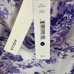 AQUA  Lightweight Smocked Back Dress Tie Shoulders Floral XL Fits Like L NWT Photo 4