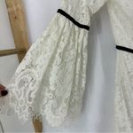 Off The Shoulder Lace Bell Sleeve Romper Womens Small White Photo 7