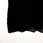 Sanctuary Linen Cap Sleeve Top with Contrast Trim Black Size Large Photo 3