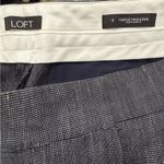 Loft Marissa Navy Wide Leg Dress Pants with pocket detail Size 8 28” inseam Photo 4