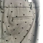 Talbots Womens Pants Black Heart Print Hampshire Ankle Textured Size 8 Photo 5