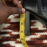 Nine West Gothic Grunge Black Leather Ankle Boots Booties Gold Studs Square Pointed Toe #Punk #Biker Photo 6