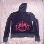 Juicy Couture Vintage Y2K  Dark Blue Jacket  with Pink Dog Emblem Photo 1
