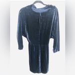 ALC Frank A.L.C Navy Blue Velvet Mini Dress Photo 4