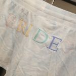 💕PJ SALVAGE💕 Bride Embroidered Pajama Shorts ~ Powder Blue Small S NWT Photo 7