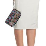 No Boundaries NOBO Oil Slick Skulls Wristlet Wallet Photo 6