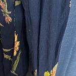 Old Navy  Dark Blue Floral Blouse Photo 4