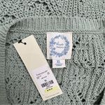 Blue Rain Knit Sweater in Soft Green size XL Photo 9